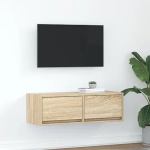 Έπιπλο Τηλεόρασης Sonoma Δρυς 80x31x25,5 εκ. Επεξ. Ξύλο-D